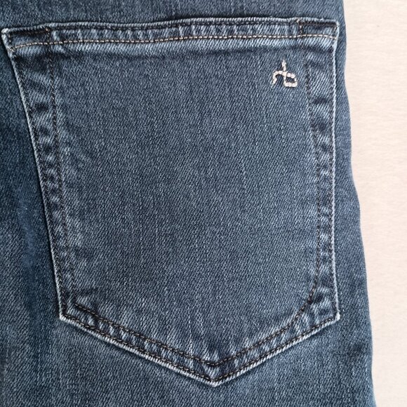 Rag & Bone Women's 30x32 Fit 2 Slim Skinny Leg Mid Rise Fits 31x31 Blue Jeans - Picture 9 of 14
